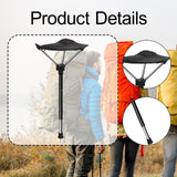 Maxbell Camping Folding Stool Chair Beach Gathering Portable Load 275lbs Collapsible Black