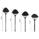 Maxbell Camping Folding Stool Chair Beach Gathering Portable Load 275lbs Collapsible Black