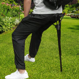 Maxbell Camping Folding Stool Chair Beach Gathering Portable Load 275lbs Collapsible Black