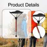 Maxbell Camping Folding Stool Chair Beach Gathering Portable Load 275lbs Collapsible Red