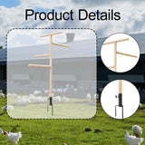 Maxbell Chicken Perch Toy for Coop Toy Chick Perch Stand for Playground Farm Outdoor
