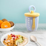 Maxbell Drain Fruit Cup Multipurpose Salad Shaker Cups for Dorm Office Business
