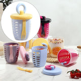 Maxbell Drain Fruit Cup Multipurpose Salad Shaker Cups for Dorm Office Business