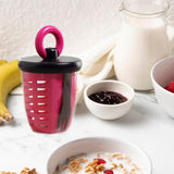 Maxbell Drain Fruit Cup Multipurpose Salad Shaker Cups for Dorm Office Business