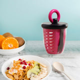 Maxbell Drain Fruit Cup Multipurpose Salad Shaker Cups for Dorm Office Business
