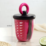 Maxbell Drain Fruit Cup Multipurpose Salad Shaker Cups for Dorm Office Business
