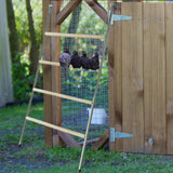 Maxbell Chicken Roosting Ladder Chicken Roosting Bar for Backyard Coop Accessory Hen