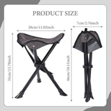 Maxbell Camping Stool Comfortable Folding Tripod Stool for Outdoor Painting Concerts without Strap