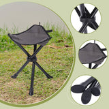 Maxbell Camping Stool Comfortable Folding Tripod Stool for Outdoor Painting Concerts without Strap