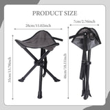 Maxbell Camping Stool Comfortable Folding Tripod Stool for Outdoor Painting Concerts with Strap