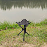 Maxbell Camping Stool Comfortable Folding Tripod Stool for Outdoor Painting Concerts with Strap
