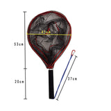Maxbell Fly Fishing Net Portable Hand Fish Landing Net for Boat Saltwater Freshwater L