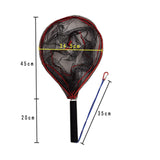 Maxbell Fly Fishing Net Portable Hand Fish Landing Net for Boat Saltwater Freshwater S