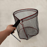 Maxbell Fly Fishing Net Portable Hand Fish Landing Net for Boat Saltwater Freshwater S