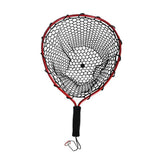 Maxbell Fly Fishing Net Lightweight Hand Fish Landing Net for Boating Outdoor Stream Red
