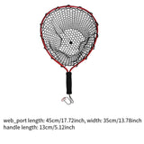Maxbell Fly Fishing Net Lightweight Hand Fish Landing Net for Boating Outdoor Stream Red