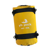 Maxbell Waterproof Duffel Bag Universal Spacious Capacity for Kayaking Travel Hiking yellow 40L