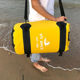 Maxbell Waterproof Duffel Bag Universal Spacious Capacity for Kayaking Travel Hiking yellow 40L