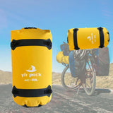 Maxbell Waterproof Duffel Bag Universal Spacious Capacity for Kayaking Travel Hiking yellow 80L