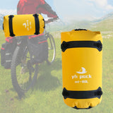 Maxbell Waterproof Duffel Bag Universal Spacious Capacity for Kayaking Travel Hiking yellow 80L