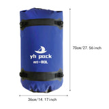 Maxbell Waterproof Duffel Bag Universal Spacious Capacity for Kayaking Travel Hiking blue 80L