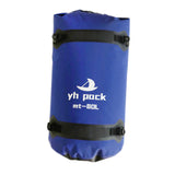 Maxbell Waterproof Duffel Bag Universal Spacious Capacity for Kayaking Travel Hiking blue 80L