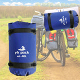 Maxbell Waterproof Duffel Bag Universal Spacious Capacity for Kayaking Travel Hiking blue 80L