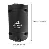 Maxbell Waterproof Duffel Bag Universal Spacious Capacity for Kayaking Travel Hiking black 80L