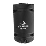 Maxbell Waterproof Duffel Bag Universal Spacious Capacity for Kayaking Travel Hiking black 80L