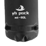 Maxbell Waterproof Duffel Bag Universal Spacious Capacity for Kayaking Travel Hiking black 80L