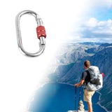 Maxbell Alloy Steel Locking Carabiner Clip Accessory Lightweight Multipurpose 11x6cm