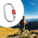 Maxbell Alloy Steel Locking Carabiner Clip Accessory Lightweight Multipurpose 11x6cm