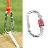 Maxbell Alloy Steel Locking Carabiner Clip Accessory Lightweight Multipurpose 11x6cm