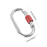 Maxbell Alloy Steel Locking Carabiner Clip Accessory Lightweight Multipurpose 11x6cm