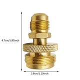 Maxbell Propane Tank Canister Regulator Adapter Connection to 3/8" Male Flare Thread