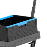 Maxbell Folding Wagon Cart Holder Rolling Crate with Handle for Picnic Garden Office