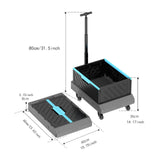 Maxbell Folding Wagon Cart Holder Rolling Crate with Handle for Picnic Garden Office