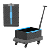 Maxbell Folding Wagon Cart Holder Rolling Crate with Handle for Picnic Garden Office
