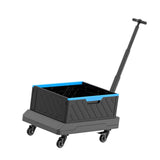 Maxbell Folding Wagon Cart Holder Rolling Crate with Handle for Picnic Garden Office