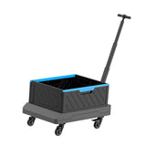 Maxbell Folding Wagon Cart Holder Rolling Crate with Handle for Picnic Garden Office