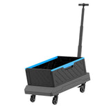 Maxbell Folding Wagon Cart Holder Rolling Crate with Handle for Picnic Garden Office
