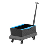 Maxbell Folding Wagon Cart Holder Rolling Crate with Handle for Picnic Garden Office