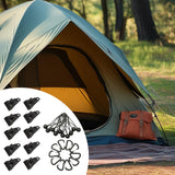 Maxbell 10Pcs Tarp Clips Set Sturdy and 10 Carabiner Clips for Canvas Camping Banner