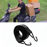 Maxbell Bicycle Bungee Cord Tying Rope Elastic Strap for Suitcase Camping Cargo Rack black