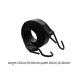 Maxbell Bicycle Bungee Cord Tying Rope Elastic Strap for Suitcase Camping Cargo Rack black
