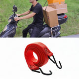 Maxbell Bicycle Bungee Cord Tying Rope Elastic Strap for Suitcase Camping Cargo Rack red