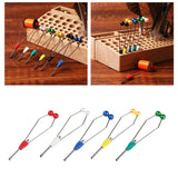 Maxbell Fly Tying Tool Ceramic Tip Bobbin Holder Portable Sturdy Fly Tying Equipment Red