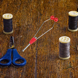 Maxbell Fly Tying Tool Ceramic Tip Bobbin Holder Portable Sturdy Fly Tying Equipment Red