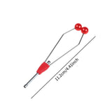 Maxbell Fly Tying Tool Ceramic Tip Bobbin Holder Portable Sturdy Fly Tying Equipment Red