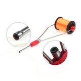 Maxbell Fly Tying Tool Ceramic Tip Bobbin Holder Portable Sturdy Fly Tying Equipment Red